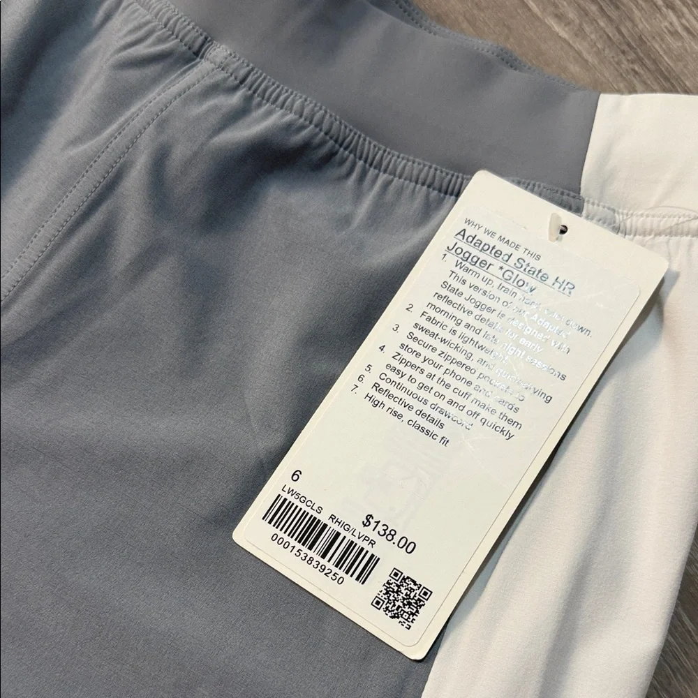 Lululemon Adapted State High-Rise Jogger - Colourblock -Rhino Grey/Light